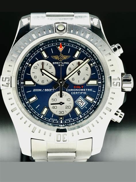 breitling colt brushed bracelet|Breitling Colt Chronograph (A7338811/C905) .